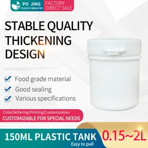 150 Ml Sealed Canister Factory Wholesale PP Plastic Foodgrade Bucket With Screw Lid For Snack