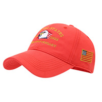 Gorra de Béisbol de Algodón del 250 Aniversario, con Bordado de Águila y Cruz Conmemorativa de la Libertad, Modelo BQM1590