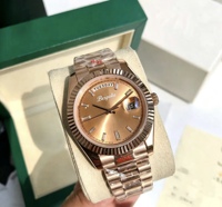 Jam Tangan Pria Mewah Logo Kustom Tahan Air — NH36 Otomatis / Quartz, Hari dan Tanggal, Baja Tahan Karat 40MM Dial Hijau