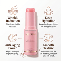 Baume hydratant tout-en-un au collagène, ADN de saumon PDRN et peptides roses, crème hydratante pour le visage, stick PDRN, marque privée