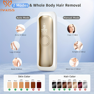 Épilateur IPL professionnel portable PAKISS pour <span class=keywords><strong>le</strong></span> visage et <span class=keywords><strong>le</strong></span> corps, utilisation à domicile, machine LIPL indolore et rafraîchissante pour l'épilation et les soins du visage - Product Image 4
