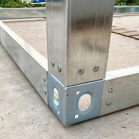 Conteneur préfabriqué portable et modulaire de 10, 20, 30 et 40 pieds, assemblé, sans parois