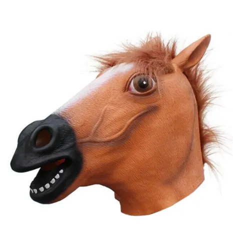 Annual Hot Sales Horse Mask Party Dress Up Horse Head Masks for Adults Men Masquerade