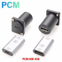 Adaptateur USB-C vers DisplayPort 1.2 série D à montage sur panneau, 4K 60Hz, femelle-femelle, pour rack AV, kiosque, affichage de contrôle industriel