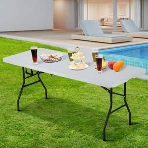 Offre Spéciale <span class=keywords><strong>8</strong></span> <span class=keywords><strong>personnes</strong></span> Banquet durable robuste Banquet de mariage en plein air HDPE Long 6 pieds <span class=keywords><strong>Table</strong></span> et chaise pliantes - Product Image 3