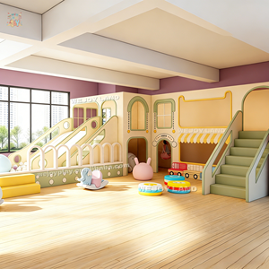 Attrezzatura per Parco Giochi Interno per <span class=keywords><strong>Bambini</strong></span> dai Colori Vivaci, Castello <span class=keywords><strong>Gioco</strong></span> con Area Morbida e Piscina di Palline per Aree Residenziali - Product Image 4