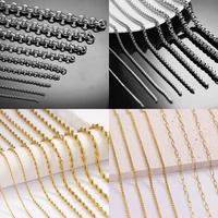 Colliers en chaîne corde en acier inoxydable 316L personnalisés, étanches, hypoallergéniques, plaqués or 18 carats PVD, pour la fabrication de bijoux en gros