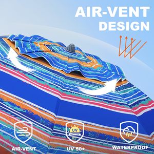 Hot Sale Outdoor Portable Fold Large <strong>Beach</strong> Parasol <strong>Sun</strong> <strong>Umbrella</strong> for the <strong>Beach</strong> - Product Image 3