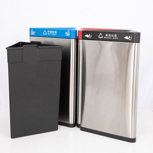 50L tam giác khách sạn thương mại Thùng rác trong nhà thép không gỉ Thùng rác bin nhà phòng tắm chất thải bin cho nhà bếp - Product Image 2
