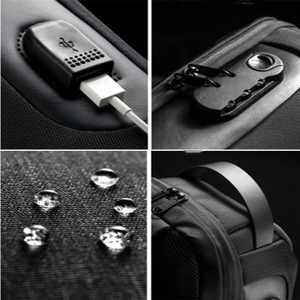 Sac à bandoulière multifonction pour hommes, sacoche antivol, sac à bandoulière imperméable pour hommes, sac de poitrine pour voyages courts - Product Image 4