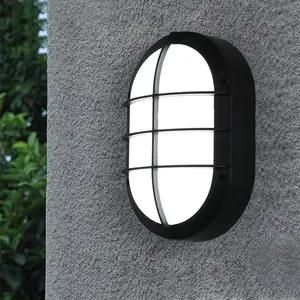 modern indoor oval led wall lamp wall bulkhead light waterproof outdoor wall lamp solar outdoor garden lamp