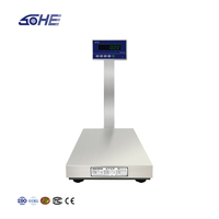 Báscula de plataforma con pantalla LED de alta precisión, compatible con software ERP de almacenamiento de transmisión en tiempo real, 100-800KG