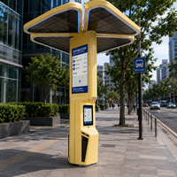 Papan Informasi Digital Halte Bus Pintar Dengan Tenaga Surya, Kustomisasi Layar Lnk, Layar LED Tahan Air