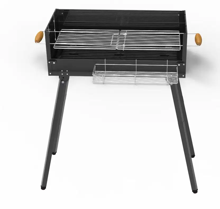 OEM-Fabrik Kohlenstoffstahl BBQ-Grill Freiluft-Kohlhagel-Klappgrill für Camping