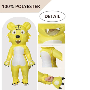 Costume de tigre gonflable pour Halloween, déguisement d'animaux pour enfants et adultes, cosplay - Product Image 5