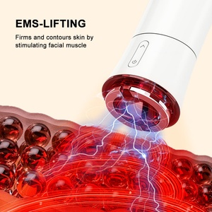 Face Neck Skin Lifting & Tightening Beauty Instrument RED PURPLE GREEN Color & 3 Modes Vacuum <b>Cupping</b> Massage Device - Product Image 6