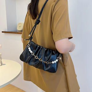 Wholesale Pearl <b>Accessories</b> PU Leather Women's <b>Handbag</b> 2024 Messenger Underarm Shoulder Bags - Product Image 6