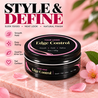 Gel Coiffant Professionnel Fixation Forte pour des Bords Définis et Lisses, Idéal pour les Tresses et les Queues de Cheval
