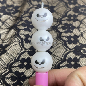Cuentas acrílicas con estampado mixto de Navidad y Halloween para hacer joyas, cuentas con diseño de Jack y <span class=keywords><strong>Sally</strong></span>, cuentas de chicle de 20 mm a granel - Product Image 5