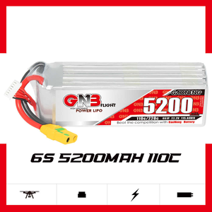Batería de polímero de litio GAONENG GNB 5200mAh 6S 22.2V 110C XT60 XT90S Anti-RC, molde privado para aeronaves RC y aviones de ala fija - Product Image 2