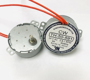 Motore Sincrono AC 24V TH-50-591/AC/24V/0.8-1RPM/CW/4W/F, Doppio Cavo Rosso ad Alta Temperatura 24MM - Product Image 4