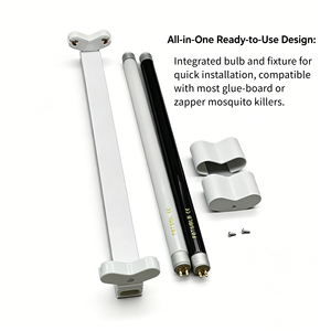 <span class=keywords><strong>Lampe</strong></span> anti-moustiques UVA à double tube T5 8W, piège collant sans rayonnement, lumière bleue écologique <span class=keywords><strong>pour</strong></span> le contrôle des insectes et des mouches à usage domestique - Product Image 3