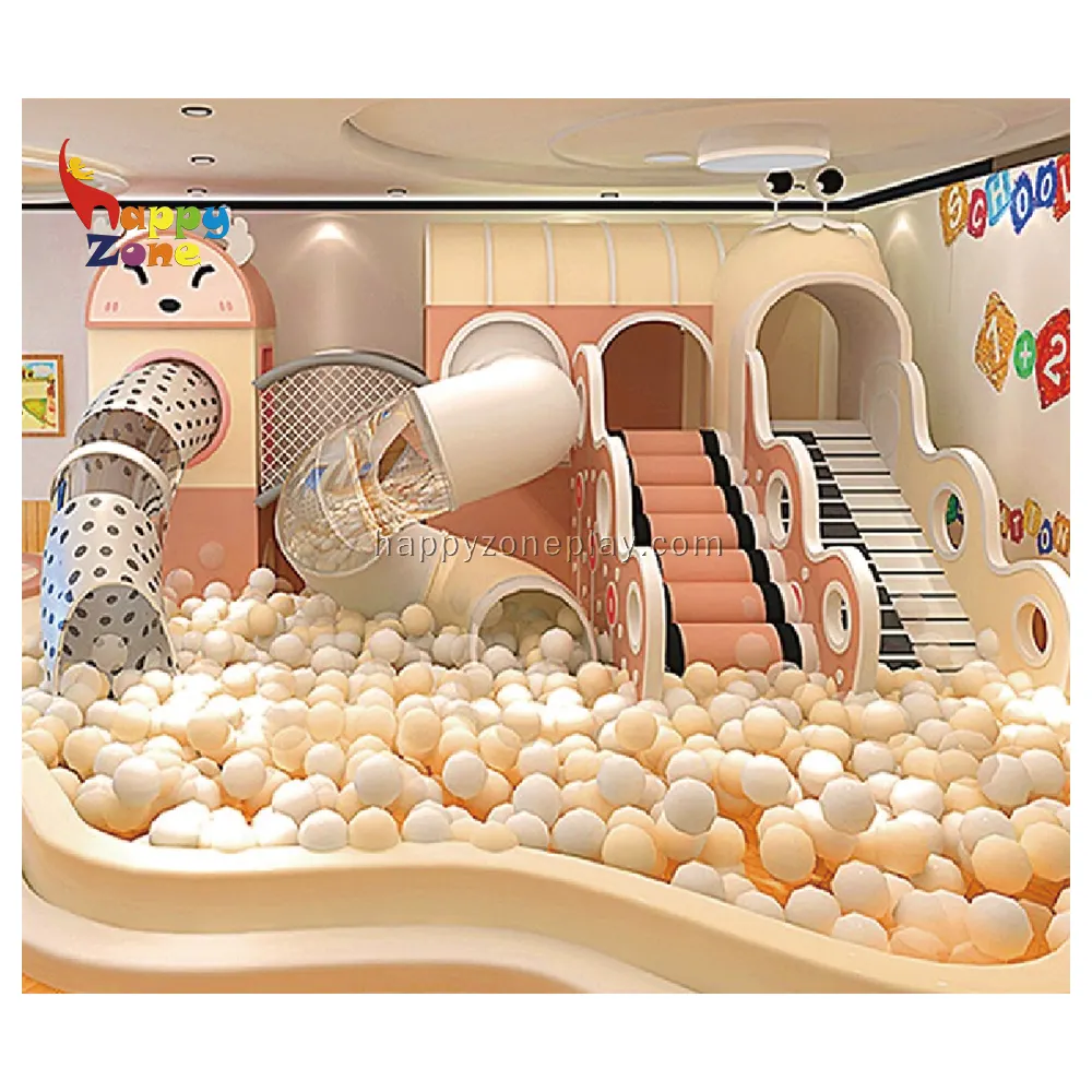 High End Small Indoor Play Soft Play with Ball Pool and Slides for Indoor playground restaurant and early education center