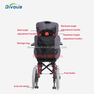 The Latest Design Lightweight Aluminum Material Foldable Portable Wheelchair Suit Paralytic Children - Product Image 4