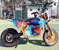 Mini-motos électriques à moteur DC à balais 36V 250W/350W, motocross, avec une autonomie de 15-18 km et une vitesse maximale de moins de 40 km/h