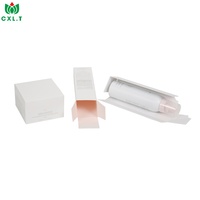 Boîte pliante rectangulaire longue en papier personnalisée pour flacon pulvérisateur, cosmétiques et mousse de soin