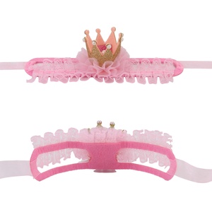 Ensemble de costumes d'<span class=keywords><strong>anniversaire</strong></span> pour animaux de compagnie, couvre-chef unisexe pour chat, écharpe en dentelle avec couronne - Product Image 4