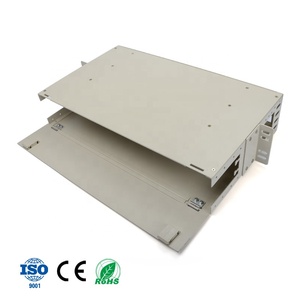 24 Core Optic Fiber ODF Distribution Box LC/<strong>SC</strong>/FC <strong>APC</strong> UPC Simplex <strong>Duplex</strong> Fix/Pulling Type Frame Fiber <strong>Pigtails</strong> FTTH - Product Image 2