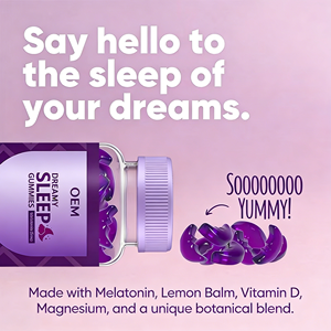 Integratore in Gommose per il Sonno e la Memoria, OEM/ODM Personalizzato, Etichetta Privata, Senza Zucchero, Naturale, Vegano, con 5mg di Melatonina, Magnesio e Vitamina D - Product Image 5