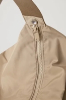 Sac fourre-tout de shopping haut de gamme en nylon recyclé écologique et durable avec poignée en corde à motif personnalisé