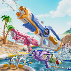Dubbele Spray Handleiding Waterpistool Speelgoed Voor Jongens Meisjes Grote Capaciteit Plastic Speelgoed Voor Kleuterschool <span class=keywords><strong>Water</strong></span> Spelen Spetterende Festival Gadget - Product Image 1