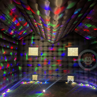 Tente gonflable pour discothèque, grand cube noir gonflable pour anniversaire, événements, fête, entreprise de location