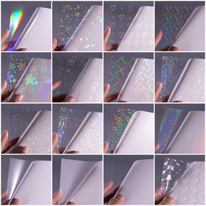 <span class=keywords><strong>Film</strong></span> de plastification à froid holographique transparent auto-adhésif de haute qualité en PVC, PE, PET de qualité alimentaire pour feux d'artifice A4 - Product Image 4