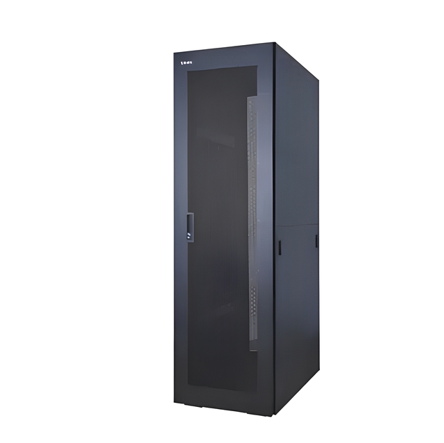 Vented Mesh Door Server Rack Cabinet, 12U-42U 19 Inch Network Cabinet With Casters, Customizable for Data Center & Office