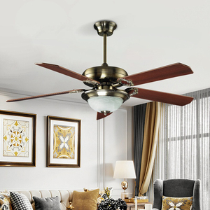 Ventilateur de plafond moderne à LED avec moteur à courant alternatif de 52 pouces à 5 pales avec télécommande et lumière Design de luxe - Product Image 3