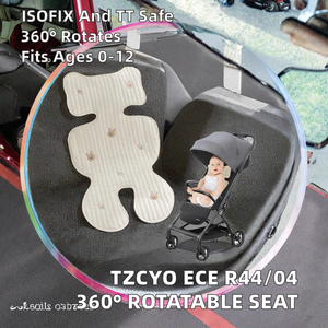 Silla de Auto Convertible para Bebé TZCYO TH10 ECE R44/04 <span class=keywords><strong>Grupo</strong></span> <span class=keywords><strong>0</strong></span>+<span class=keywords><strong>1</strong></span>+<span class=keywords><strong>2</strong></span>+<span class=keywords><strong>3</strong></span>, Rotación de 360 Grados, Instalación Manual <span class=keywords><strong>ISOFIX</strong></span>+TT, 36 kg, HDPE - Product Image 2