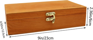Boîte à pièces en bois sur mesure, boîte de rangement pour 100 pièces avec joint en mousse, ensemble de boîtes à pièces en bois personnalisées - Product Image 3
