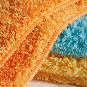<b>Microfiber</b> Coral Fleece <b>Towel</b> Ultra Plush Lint-Free Absorbent Cleaning Cloths Reusable <b>Microfiber</b> <b>Towel</b> for Kitchen Cleaning - Product Image 2