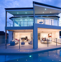 Clôture de piscine en verre trempé transparent de 12mm, populaire en australie