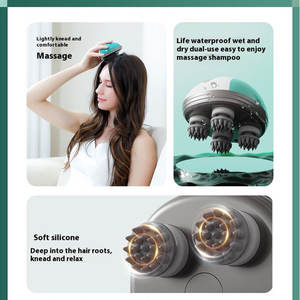 Masajeador de Cabeza Ultrasónico Inteligente, Batería de 1200 mAh, Temporizador de 20 Minutos para Masaje Vibratorio del Cuero Cabelludo, Uso Prolongado, Regalo para el Hogar - Product Image 3