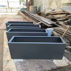 Grand pot de fleurs décoratif en fibre de verre, écologique, durable, pour plantes d'extérieur et d'intérieur, décoration de jardin - Product Image 6