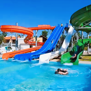 Scivolo d'Acqua in Vetroresina per Parchi Acquatici e Piscine, Attrezzatura per Divertimento Familiare o Scolastico - Product Image 5