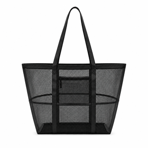 Bolsa de Playa Extra Grande de Malla Transpirable, Bolsa de Compras con Bolsillo Interior con Cremallera para Piscina, Gimnasio, Viajes, Aire Libre, Logotipo Personalizado 2026 - Product Image 3