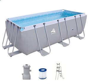 Jilong Avenli 17726 Passaat Xám Thép Hình Chữ Nhật Khung Hồ Bơi Nhựa Cầm Tay Hồ Bơi 400Cm X 200Cm X 99Cm - Product Image 3