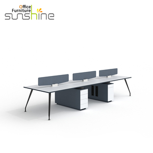 Produttore di Guangzhou 3 persone <span class=keywords><strong>Studio</strong></span> scrivania dimensioni Standard di mobili divisori - Product Image 4