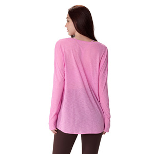 Mùa Thu mỏng lỏng Lulu yoga quần áo giản dị khí chất mở Lulu yoga dài tay áo Pilates chạy thể dục Lulu Yoga Top - Product Image 1